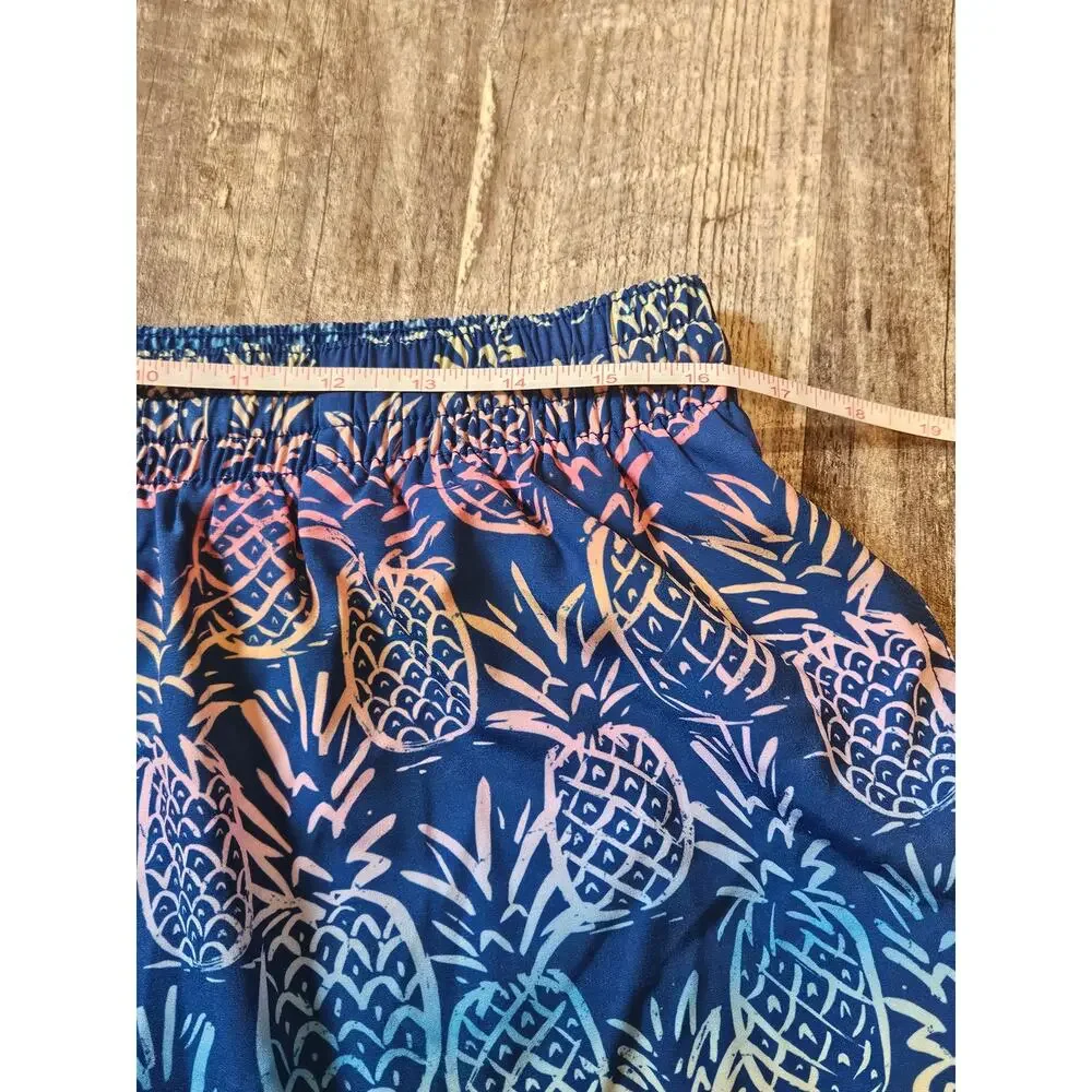 Chubbie neon pineapple swim trunks mens xl 7in inseam Pockets shorts